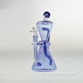 Shisha Glass Sandstrahlung Wasserrohr Raucherrecycling Becherrohre Eisasche Catcher Dab Öl Rigs Bubbler-Rohre 14mm Schüssel